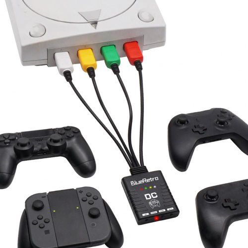 Adaptateur De Manette Sans Fil Pour Console Dreamcast Dc, Prise En Charge De 4 Versions Ultérieures, Convertisseur De Poignée Compatible Bluetooth