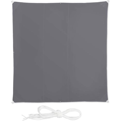 Voile D'ombrage Carré 4 X 4 M Gris Helloshop26 13_0002929_3