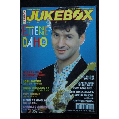 Jukebox 126 1998 03 - Etienne Daho - Mickey Finn - Jimmy Page - Joel Daydé - Pat Boone - Aznavour - Duffy Power Dickie Pride