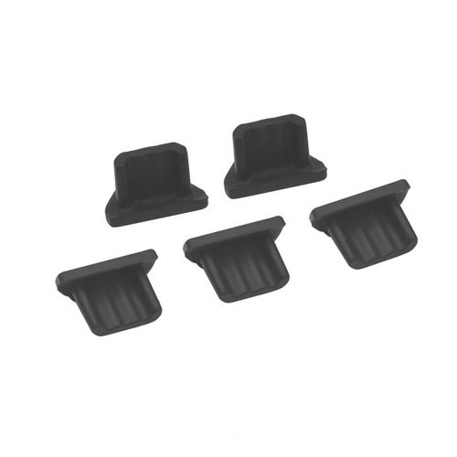Mini Téléphone En Silicone, 5 Pièces, Anti-Poussière, Chargeur Micro Usb, Prise Anti-Poussière