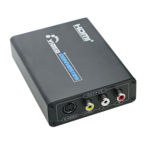 Adaptateur Convertisseur Audio-Vidéo Hdmi Vers Composite 3rca Av S-Vidéo R/L, Prise En Charge De 720p/1080p Avec Câble Rca/S-Vidéo Pour Pc, Xbox, Ps3, Tv