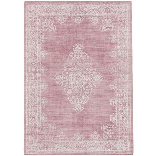 Tapis Vintage Laury Rose 200x300 Cm - Tapis Poil Ras / Effet Usé
