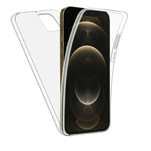 Coque Avant Et Arrière Silicone Pour Apple Iphone 12 Pro Max 6.7" 360° Protection Intégrale - Transparent