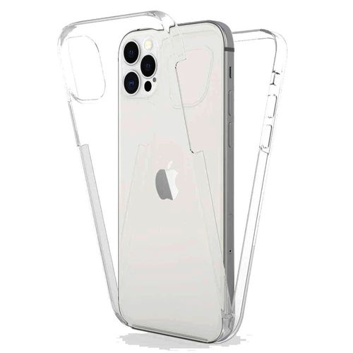 Coque Avant Et Arrière Silicone Pour Apple Iphone 12 Pro 6.1" 360° Protection Intégrale - Transparent