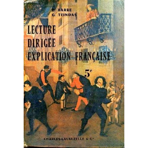 Lecture Dirigée Explication Française 5è