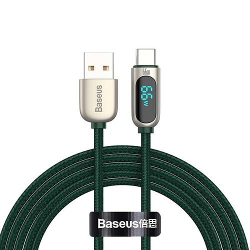 Baseus Display Cable Usb To Type-c, 66w, 1m (green)