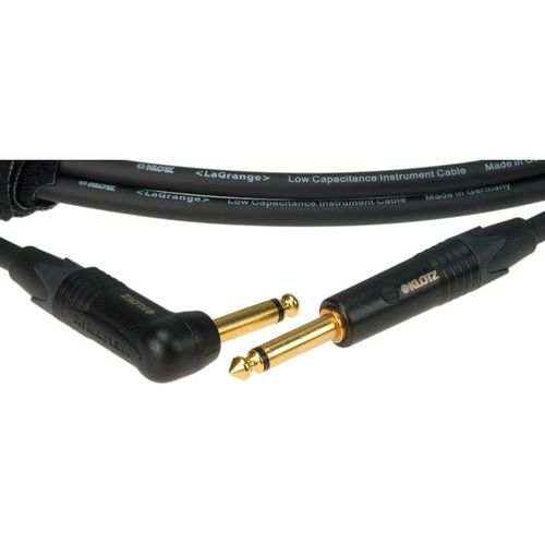 Klotz Lagpr0600 Câble De Guitare Neutrik Jack 6,35 Mm Droit - Jack 6,35 Mm Coudé - 6m