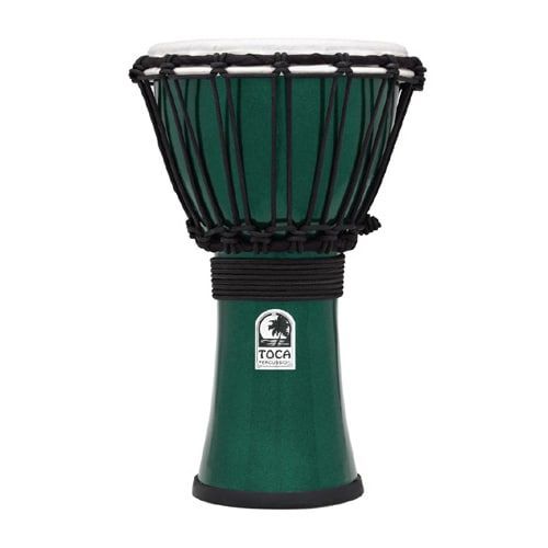 Toca Tfcdj-7mg Freestyle Colorsound Djembé 7'' Vert Métallisé