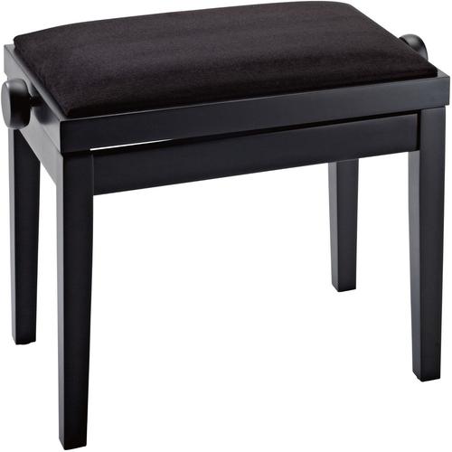 Konig & Meyer 13900 Banquette Piano Noir Mat Avec Assise En Velours Noir