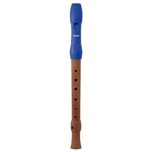 Hohner B95852 Flûte À Bec Soprano 2 Pièces Doigté Allemand (Modèle Alegra, Bleu)
