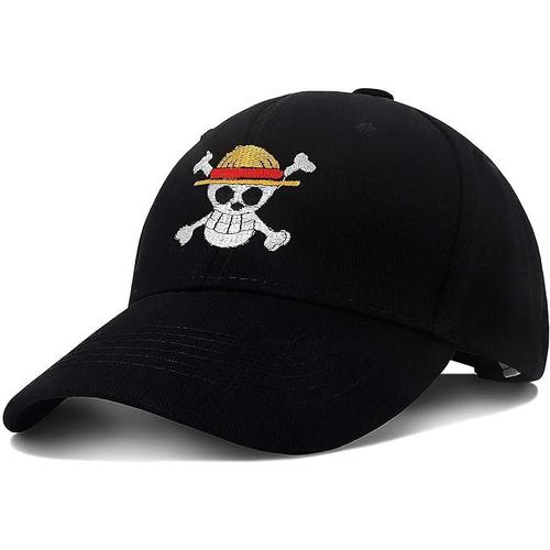 Anime One Piece Casquette De Baseball Réglable Chapeau De Baseball En Coton Brodé Hommes Femmes