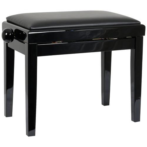 Innox Pb 40bk Banquette Piano Noir Brillant, Cuir Noir