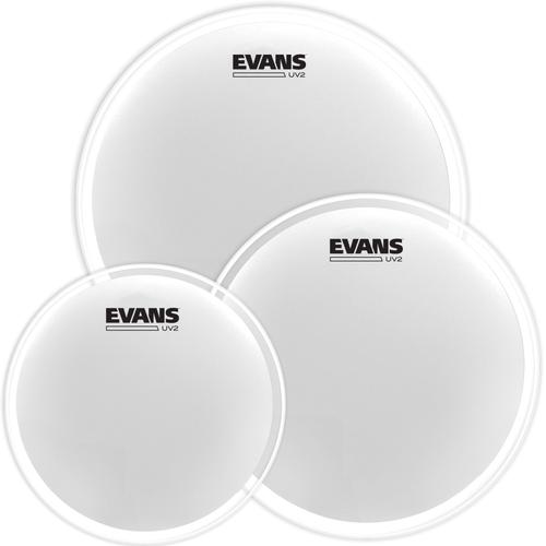 Evans Etp-Uv2-R Uv2 Coated Rock Tom Pack 10 12 16 Pouces