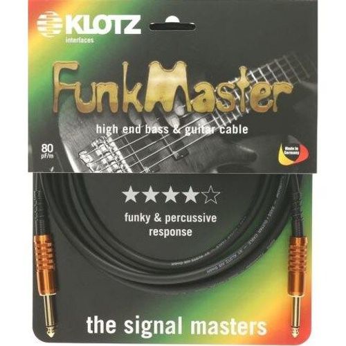 Klotz Tm-0450 Funkmaster Câble Instrument Tm Stevens 4,5 Mètres, Droit