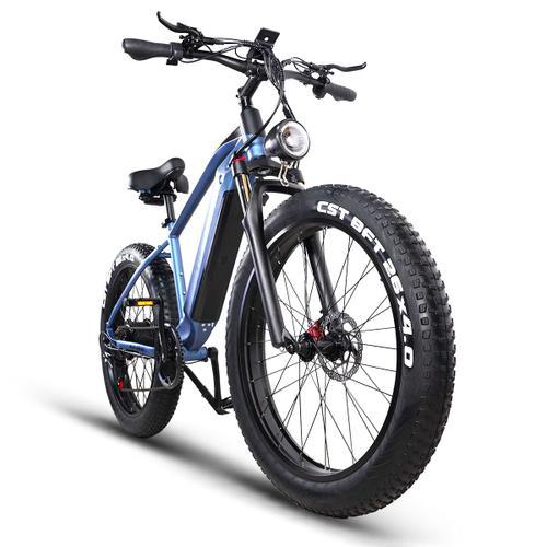 Tifgalop Vélo Électrique Pour Vélo 26 "Vtt Électrique Avec 48v 18ah Batterie Légère 1000w Fat Bike