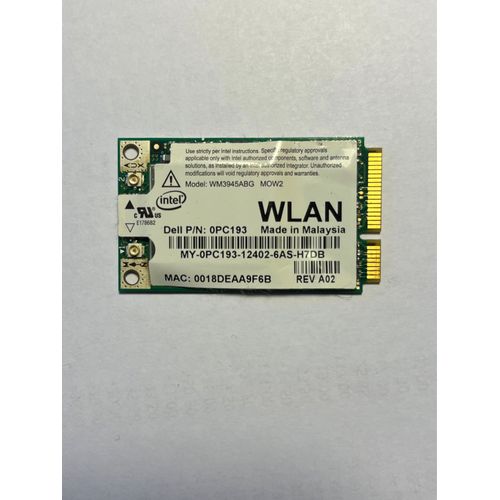 Carte WLAN Dell P/N 0PC193