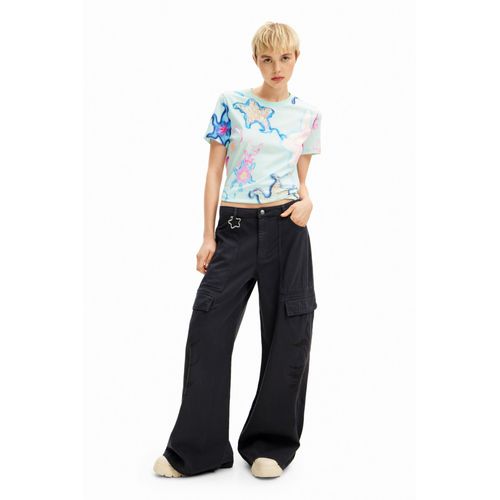 Pantalon Cargo À Fleurs Tribales Collina Strada