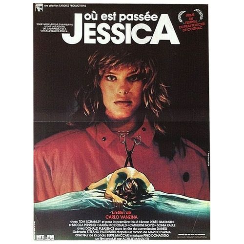 Où Est Passée Jessica (Sotto Il Vestito Niente) - Véritable Affiche De Cinéma Pliée - Format 40x60 Cm - De Carlo Vanzina Avec Renée Simonsen, Donald Pleasence, Tom Schanley - 1985