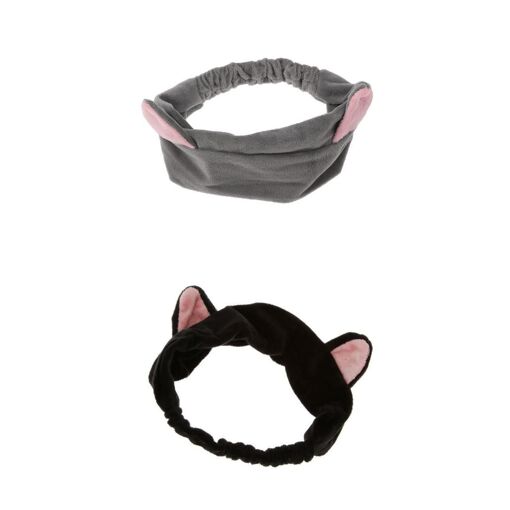2x Chat Oreille Bandeau Maquillage Visage Lavage Bandeau Maquillage Bijoux Femme Rakuten