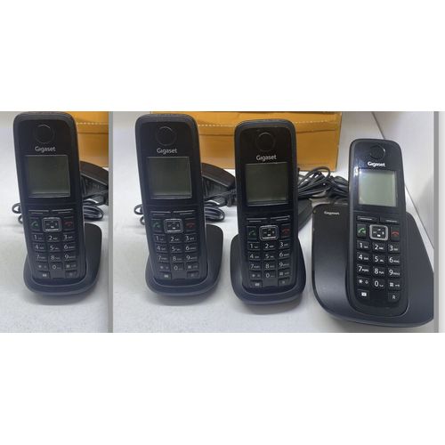 Gigaset A510 - 1 base et 3 Combinés - Noir - Téléphone fixe sans fil - bon état