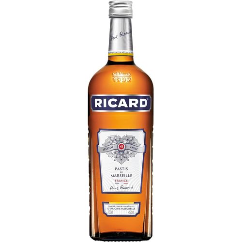 Ricard Pastis De Marseille Apéritif Anisé - 45%, 1l