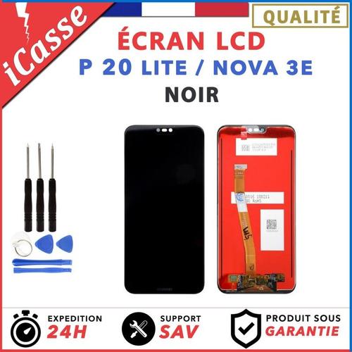 VITRE TACTILE POUR HUAWEI P20 LITE ECRAN LCD NOVA 3E NOIR 