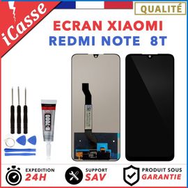 Ecran Lcd + Vitre Tactile Xiaomi Redmi Note 8t Noir + Outils + Colle