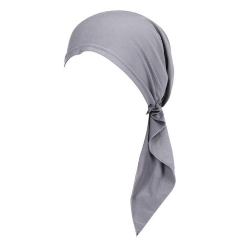 Hellery Bonnet Extensible Soyeux Bonnet Chimio Pré-noué Turban Hijab Foulard Chapeaux 