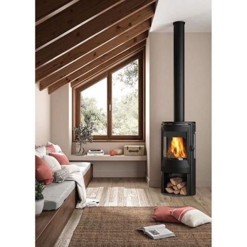 Poele a Bois - INVICTA - Neosen Plus 3 vitres raccordable - 8 KW - Bûches 40 cm
