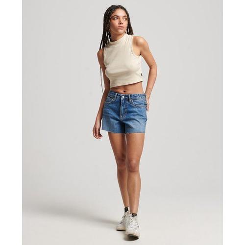 Short Slim Taille Mi-Haute Femme