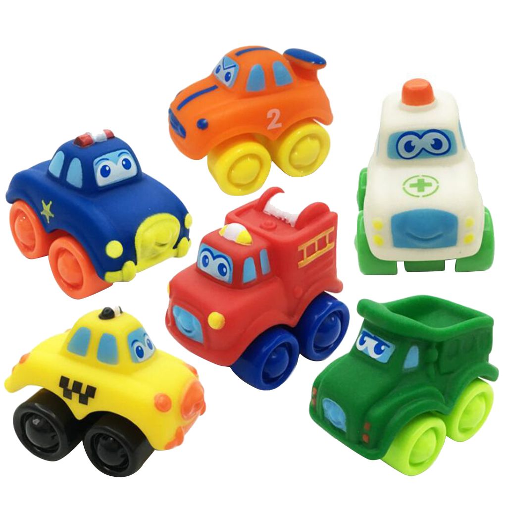 Mini Voiture Jouet Pour Bebe En Caoutchouc Et Platique Bebe Jeu D Enfant Pack De 6 Pcs Rakuten