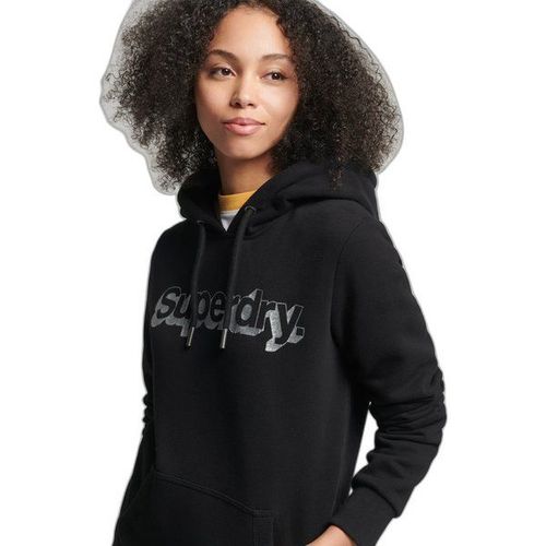 Sweatshirtshirt À Capuche Avec Logo Métallisé Femme Vintage Corporate