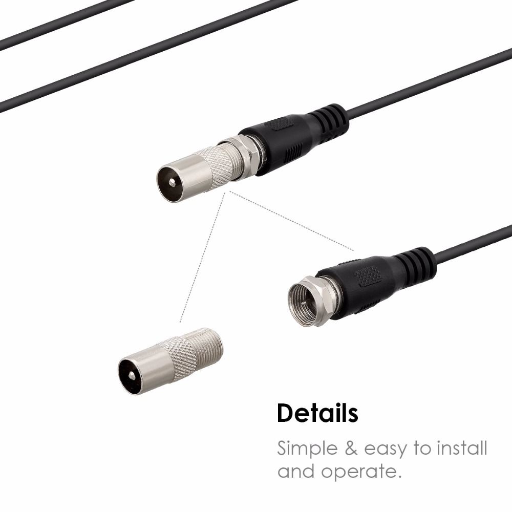 Mini antenne de t�l�vision num�rique HD d'int�rieur, DVB-T2 - 4