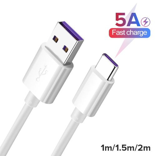 Câble Usb 5a De Type C Pour Recharge Rapide Et Transfert De Données, 10 Pièces, Cordon De Chargeur Pour Téléphone Huawei Et Xiaomi 10 Pro 9