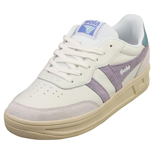 Gola Topspin Baskets Mode Blanc Mauve