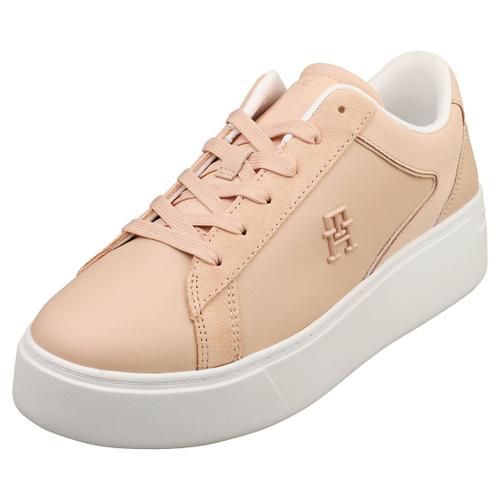 Tommy Hilfiger Platform Court Sneaker Baskets Mode Rose