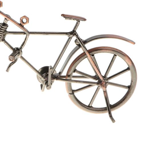 Retro fabriqués à la main de fer vélo modèle rouge vélo modèle de collection 