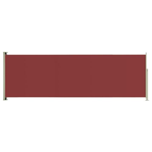 Auvent Paravent Store Brise-Vue Latéral Rétractable De Patio Jardin Terrasse Balcon Protection Visuelle Écran 200 X 600 Cm Rouge Helloshop26 02_0007367