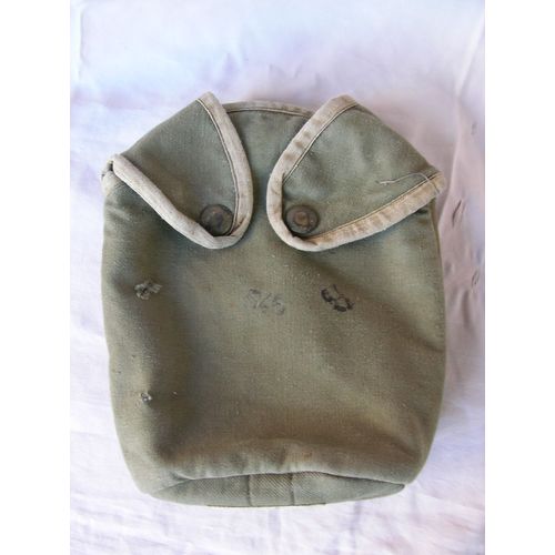 Ww2/Postwar France Housse De Gourde Francaise Militaire Personnalisée Merville