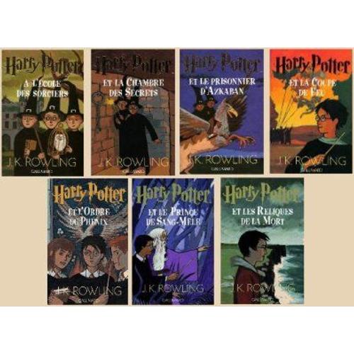 Harry Potter Lot Des 7 Tomes Grand Format