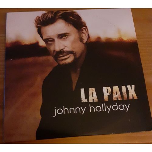 Johnny Hallyday Rare Cd Hc Monotitre La Paix