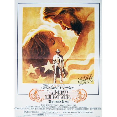 La Porte Du Paradis (Heaven S Gate) - Véritable Affiche De Cinéma Pliée - Format 40x60 Cm - De Michael Cimino Avec Kris Kristofferson, Isabelle Huppert, Christopher Walken, John Hurt - 1981