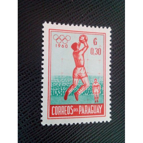 Timbre Paraguay Yt 572 Jeux Olympiques D'été 1960 - Rome Football 1960 ( 020105 )