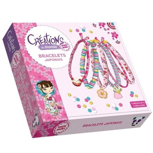 Bracelets Japonais - Coffret Avec Des Accessoires Pour Réaliser 6 Bracelets Uniques