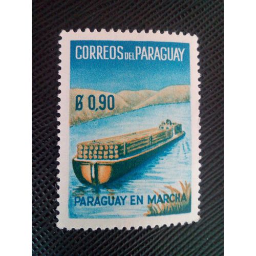 Timbre Paraguay Yt 594 Progrès Du Paraguay 1961 ( 020105 )