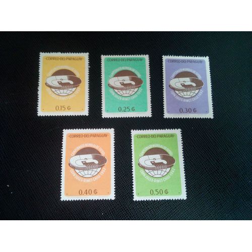 Timbre Paraguay Yt 679 A 683 Séries: Coupe Du Monde De Football 1962 - Chili 1962 ( 020105 )