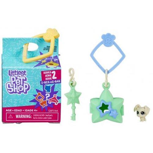 Littlest Pet Shop Collection Surprise Serie 2 : Chien : Bichon Maltais 2-B32 + Habitat + Accessoire - Figurines Petshops - Jouet Fille