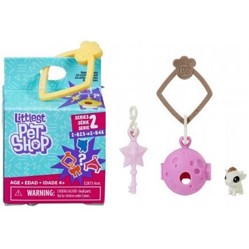 Littlest Pet Shop Collection Surprise Serie 2 : Vache 2-B33 + Habitat + Accessoire - Figurines Petshops - Jouet Fille