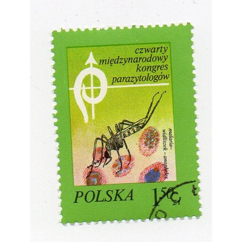 Pologne- 1 Timbre Oblitéré- Congrès Pour L' Eradication De La Malaria