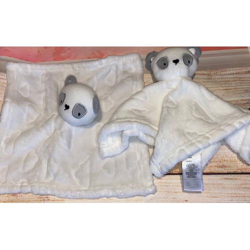 Doudou Panda Blanc Primark Lot De Deux Doudous Animaux Jouets Bebe Rakuten